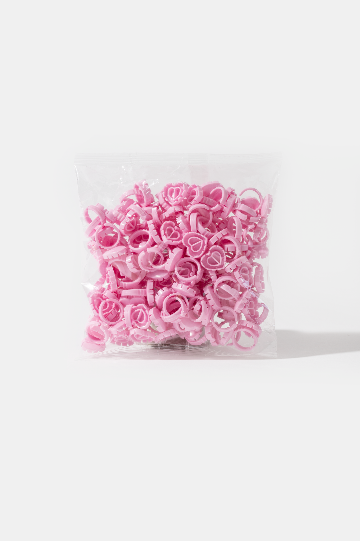 Heart Shape Glue Rings - Pack of 100