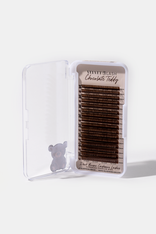 Dark Brown Chocolate Lashes - Teddy Bear Collection🧸