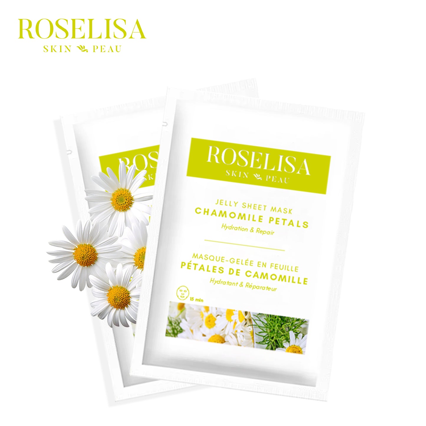 Roselisa – Jelly Sheet Mask – Chamomile Petals