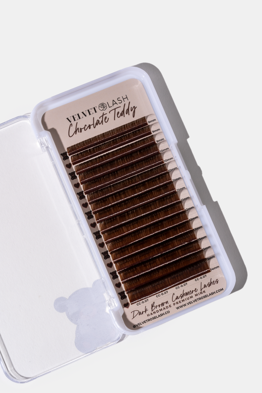 Dark Brown Chocolate Lashes - Teddy Bear Collection🧸