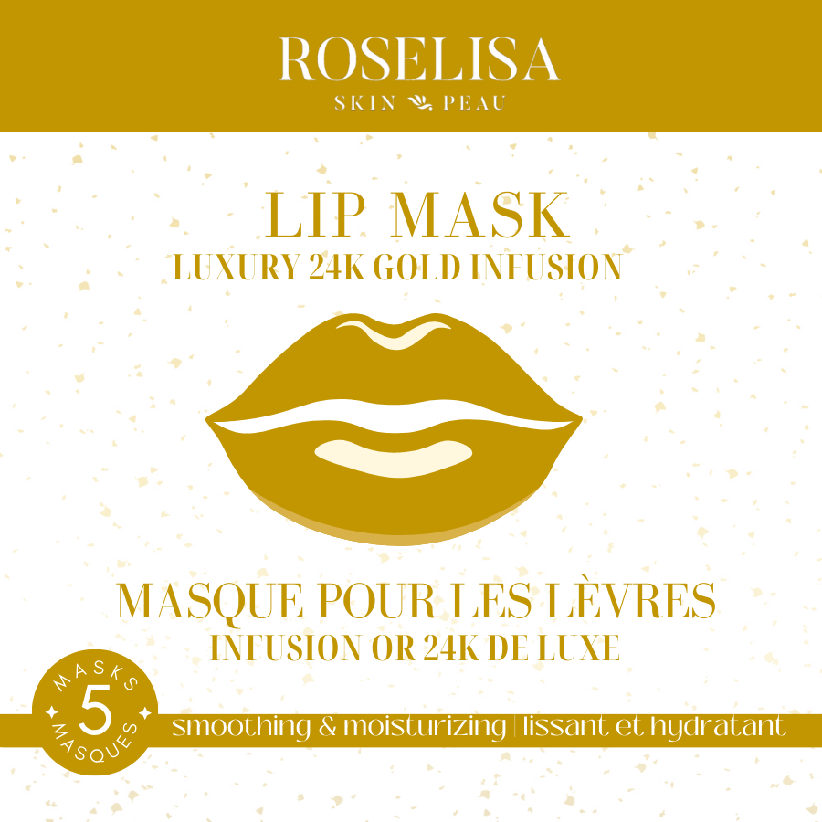 Lip Mask Luxury 24K Gold - 5 Pairs