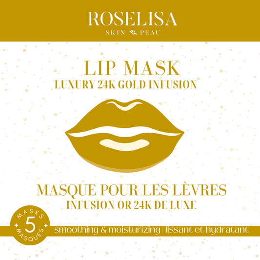 Lip Mask Luxury 24K Gold - 5 Pairs